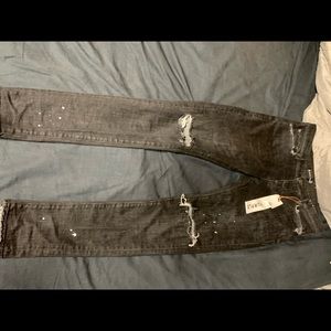 Purple brand jeans black